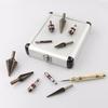 5 Pack Step Drill Bit & 5 Pack Countersink Drill Bit Set, Titanium Coated, 50 Sizes of Step Bit for Metal with Aluminum Case