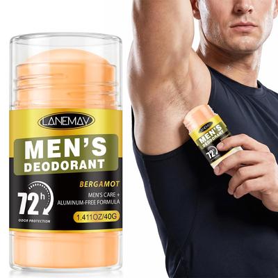 Men's Deodorant Stick-72H Odor Control-Moisturizing & Smooth-Nonstop Odor Control-Suitable For All Skin Types, 40g