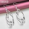 925 Sterling Silver Wedding Jewelry Fashion Pierced Earrings