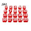Numbered Pencil Caps for Students 20 Pcs 1-20 Toppers, Reusable Classroom Organization Labels Teacher Supplies Teachers, Tracking Markers Clip