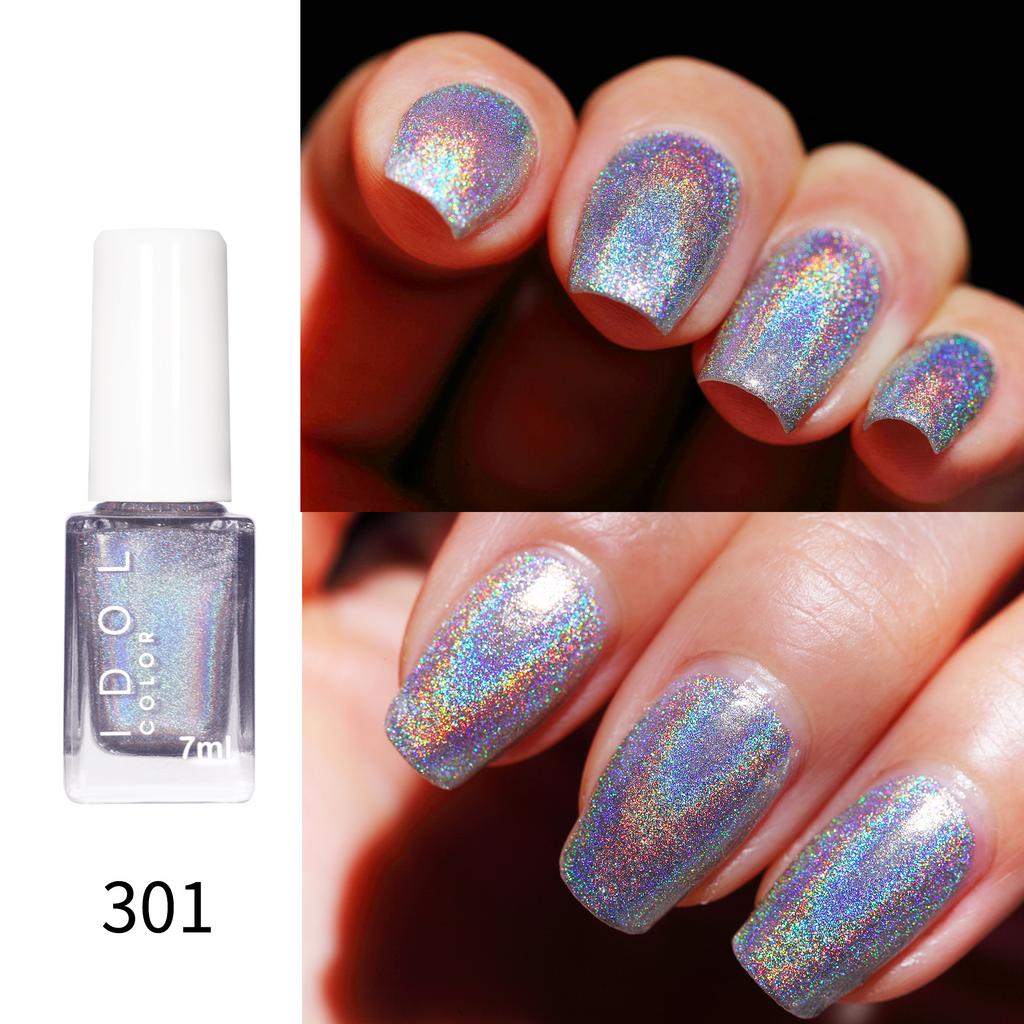 Laser Nail Polish No-bake, Long-lasting, Non-peeling, Quick-drying, Flash Diamond, Nail Polish Sequins