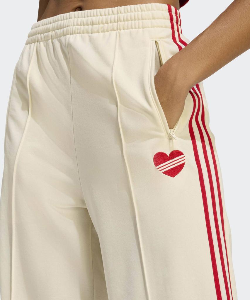 adidas Firebird Loose Track Pants - Cream White:Red / Kq8056