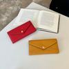 Wallet Women'S Leather Lychee Pattern Long Wallet Bag Fashion Contrast Color Clutch Bag Cowhide Wallet