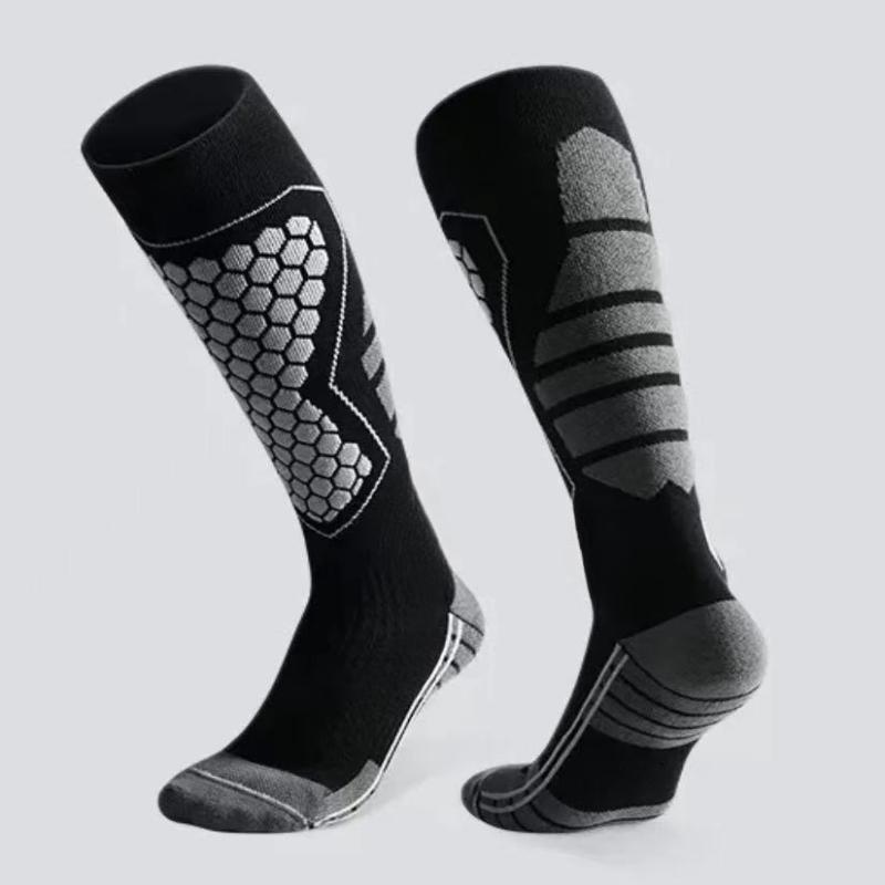 

Thermal Winter Cotton Men Women Ski Socks High Elastic Sports Socks Snowboarding Cycling Adult Skiing Thicker Leg Warm as the picture