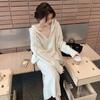 Korean Style Knitted Two-Piece Skirt Set with Hood