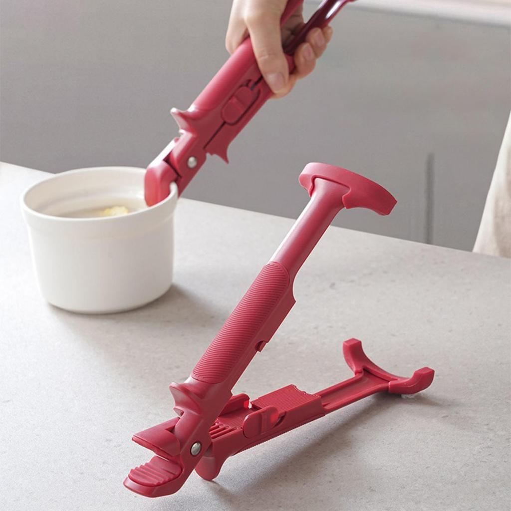 3-in-1 Anti-Scalding Bowl Clip Non-Slip Plate Steamed Dish Tongs Heat-Resistant Tray Lifter Holder Gripper Durable Kitchen Utensils