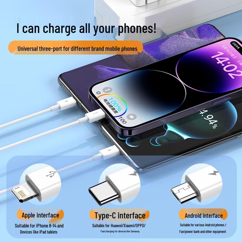 Baseus 3-in-1 Fast Charging Data Cable
