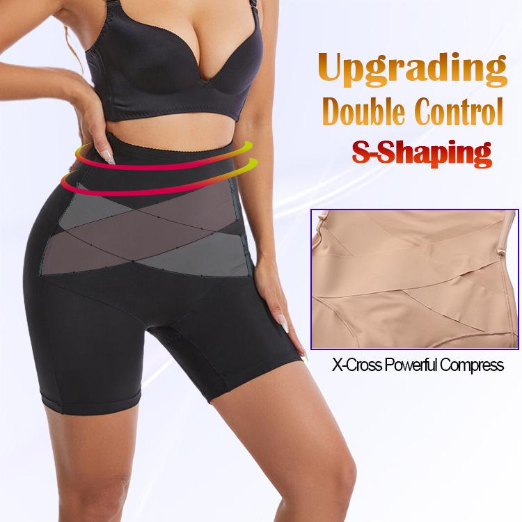 High-Waisted Tummy Control Seamless Pants with Anti-Slip Waistband & Steel Boning - Plus Size Body Shaping & Leg Slimming for Women