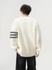 Men's Trendy Solid Color Round Neck Knitted Sweater - Autumn/Winter Casual Long Sleeve Korean Style Base Layer