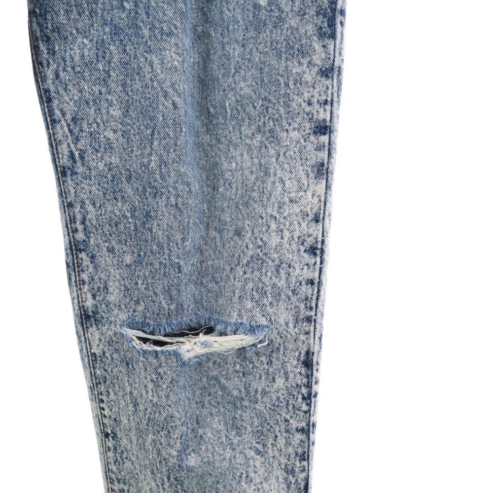 Levi's 80er Jahre Made in USA Alte chemische zulaufende Jeans 11 Eisblaue Jeans Damen Gebraucht