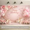 1 Piece of 2D Background Fabric, Polyester Background Fabric for Birthday Celebration Event, Party Banner