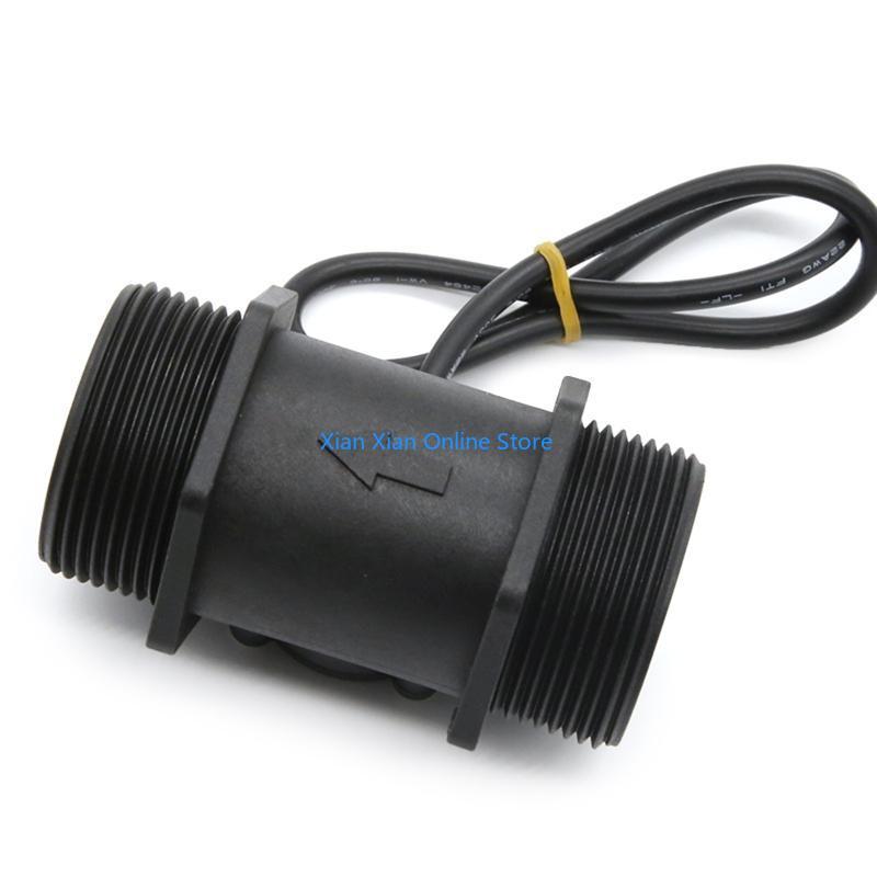 DN40 DN50 Water Hall Flowmeter Meter Counter Thread 1.5-inch Plastic B9HF