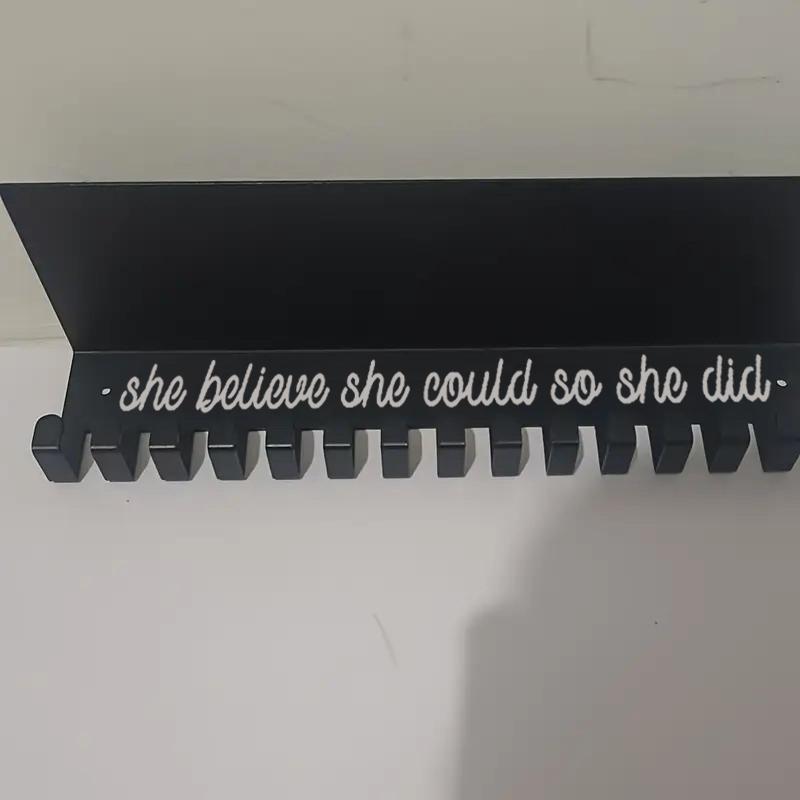 

Металлическая стойка для медалей, держатель для медалей, настенный, большой вместимости, держатель для наград для соревнований, футбола, баскетбола, спорта, карате 1pc