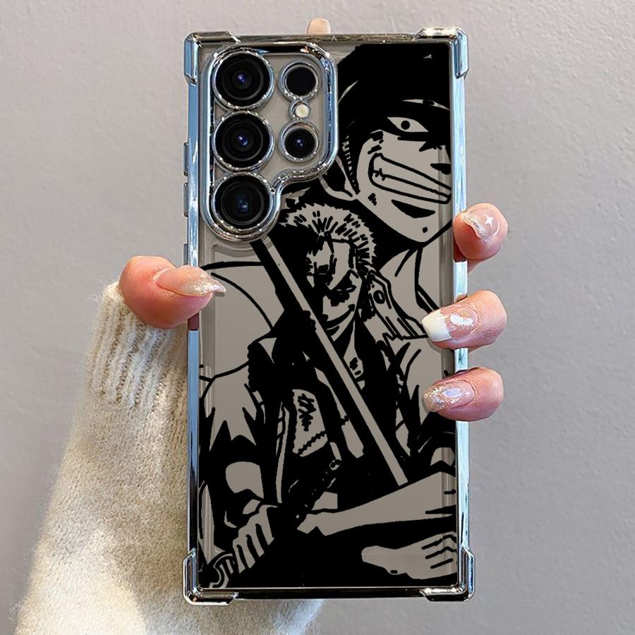 Anime Ones Pieces Clear Cover Phone Case for Samsung Galaxy S21FE s24fe S22 Ultra s24ultra S23 S25 Plus S24 S20 FE S25 Ultra