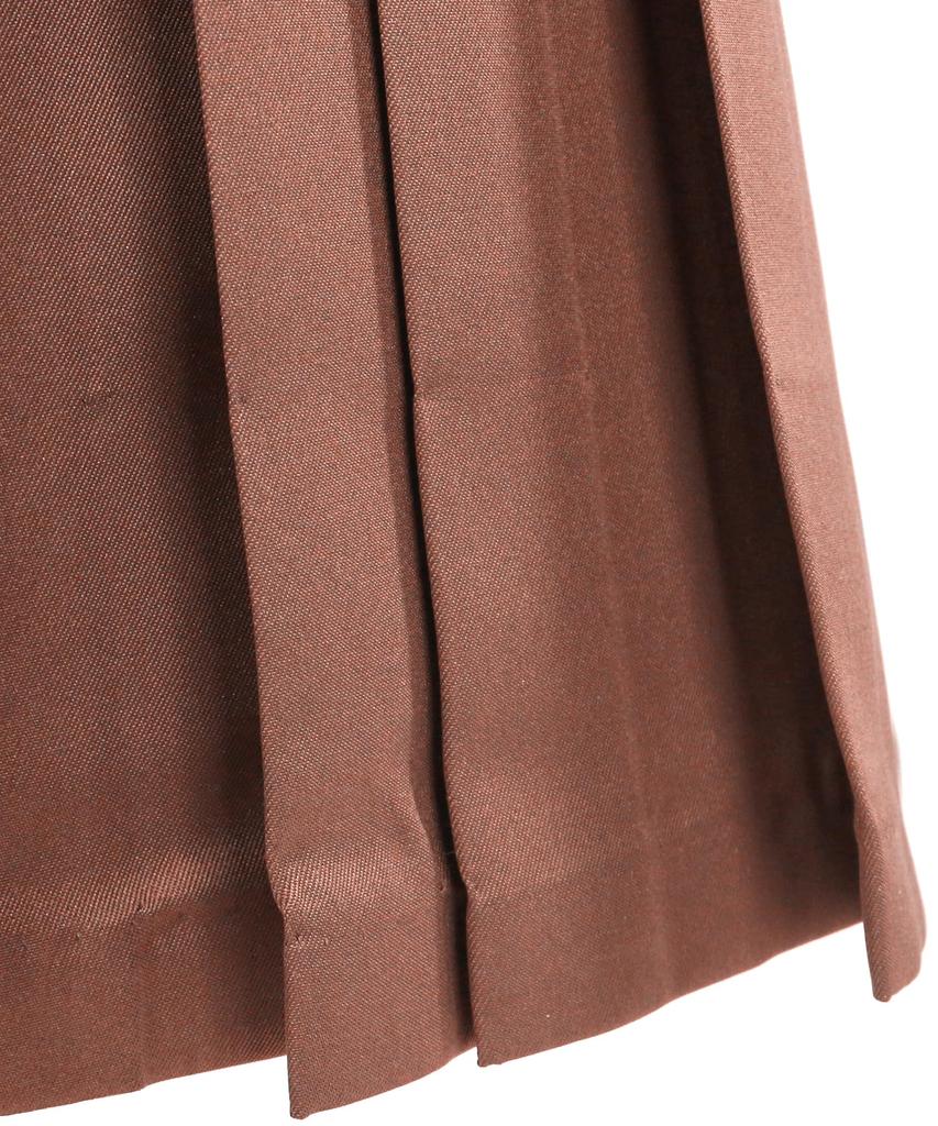 Graduation Hakama with Lace Single Junior Chestnut [KYOETSU] Cord, Plain, Piece, (18. Brown, 91cm)