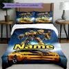 3pcs Duvet Cover Set (1*Duvet Cover + 2*Pillowcase, Without Core), Custom Name Robot Pattern Bedding Set, Home Bedroom Decor Gift