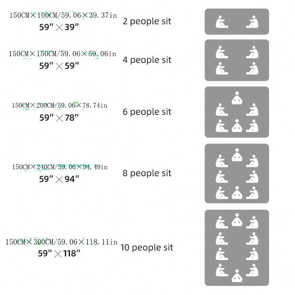 1pc Lace Fabric Tassel Edge Picnic Mat with Wave and Triangle Pattern,Picnic Blanket Suitable for Camping and Family Gatherings