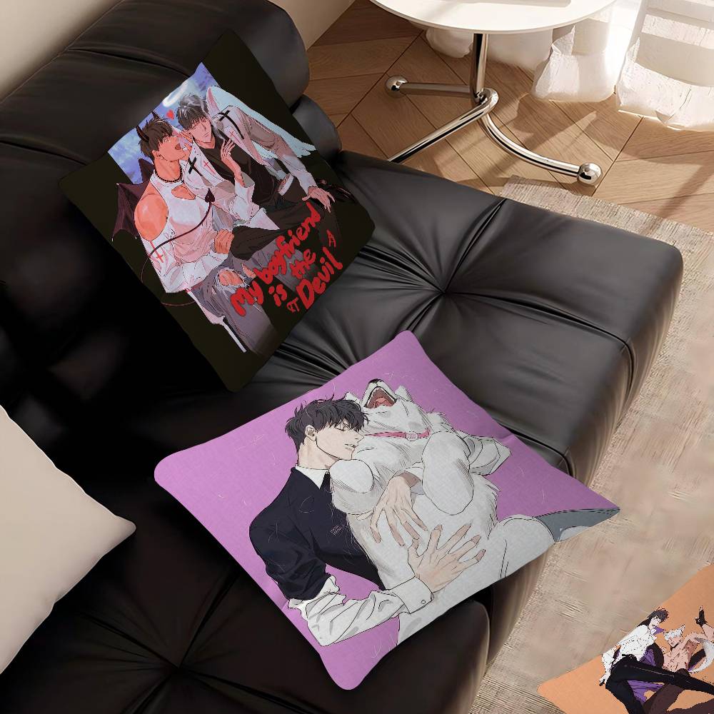 Anime Vampires MIGNON BL Office Cushion Pillowcase Car Cushion Cover45X45CM Lumbar Pillowcase Sofa Pillowcover