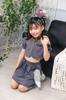 Clearstone Toxic Wolf Cosplay Costume for Gray Kids, 140cm, Girls,