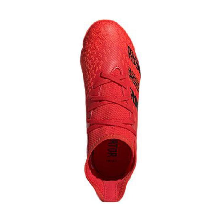 adidas Predator Freak .3 Turf K Okrągły nosek Sznurowane Odporne na ścieranie Odporne na ścieranie Średnio wysokie Buty Piłkarskie Dziecięce FY6314