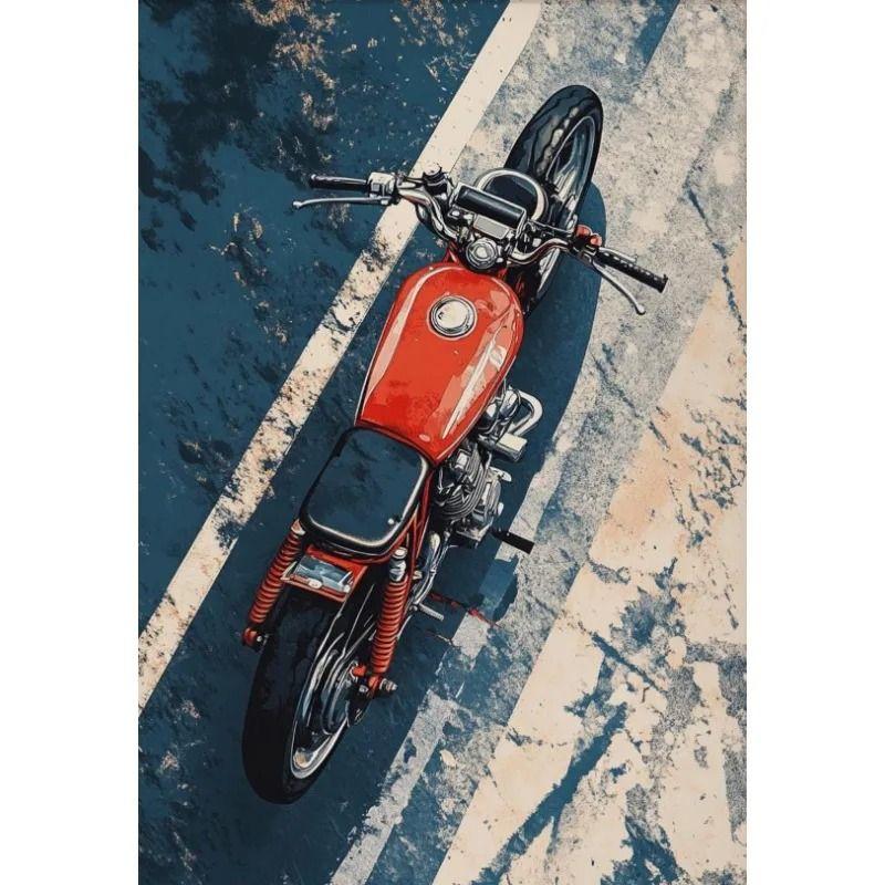 Minimalist Retro Motorcycle Metal Tin Sign Garage Home Biker Gift