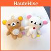 Bear Adorable Relaxed Plush Toy Keychain Soft Short Plush Cartoon Gift Character