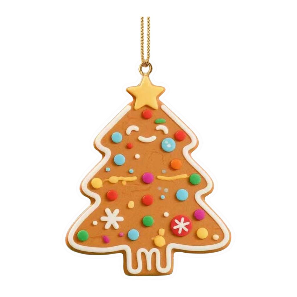 2D Christmas Decoration Pendant Christmas Tree Tag Theme Party Crafts Ornament