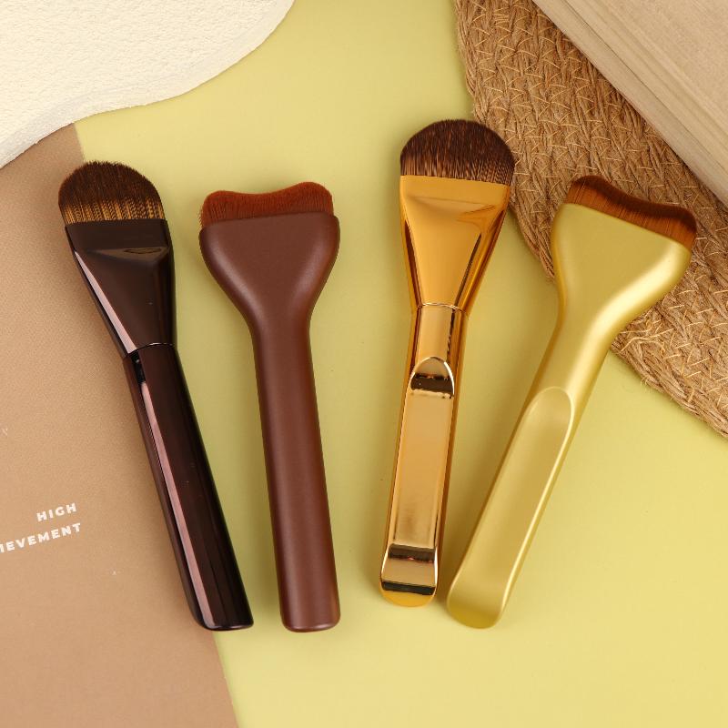1/2 Stück Foundation Make-up Pinsel Set Ultra Dünner Top Maskenpinsel Für Flüssige Creme Kosmetik Verblenden Beauty Werkzeug Premium Geschenk