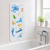 Bath Mat with Drainage Holes, Anti-Slip Texture Foot Massage Mat, Food-Grade PVC Material Suction Cups Bathtub Mat