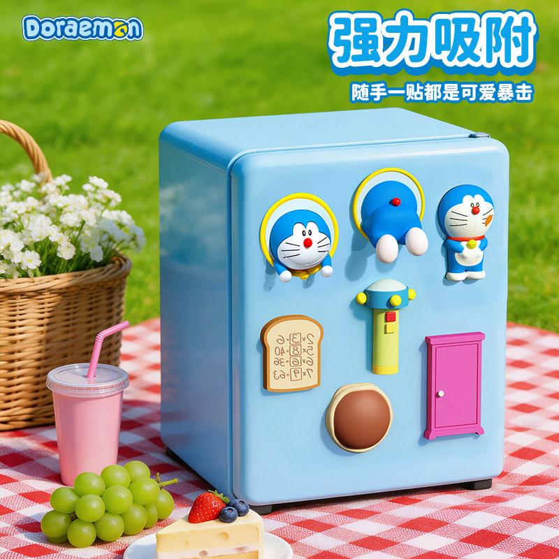 2026 New Doraemon Style Figures Refrigerator Magnets Creative Cartoon Anime Home Kitchen Decorative Collectibles Gifts