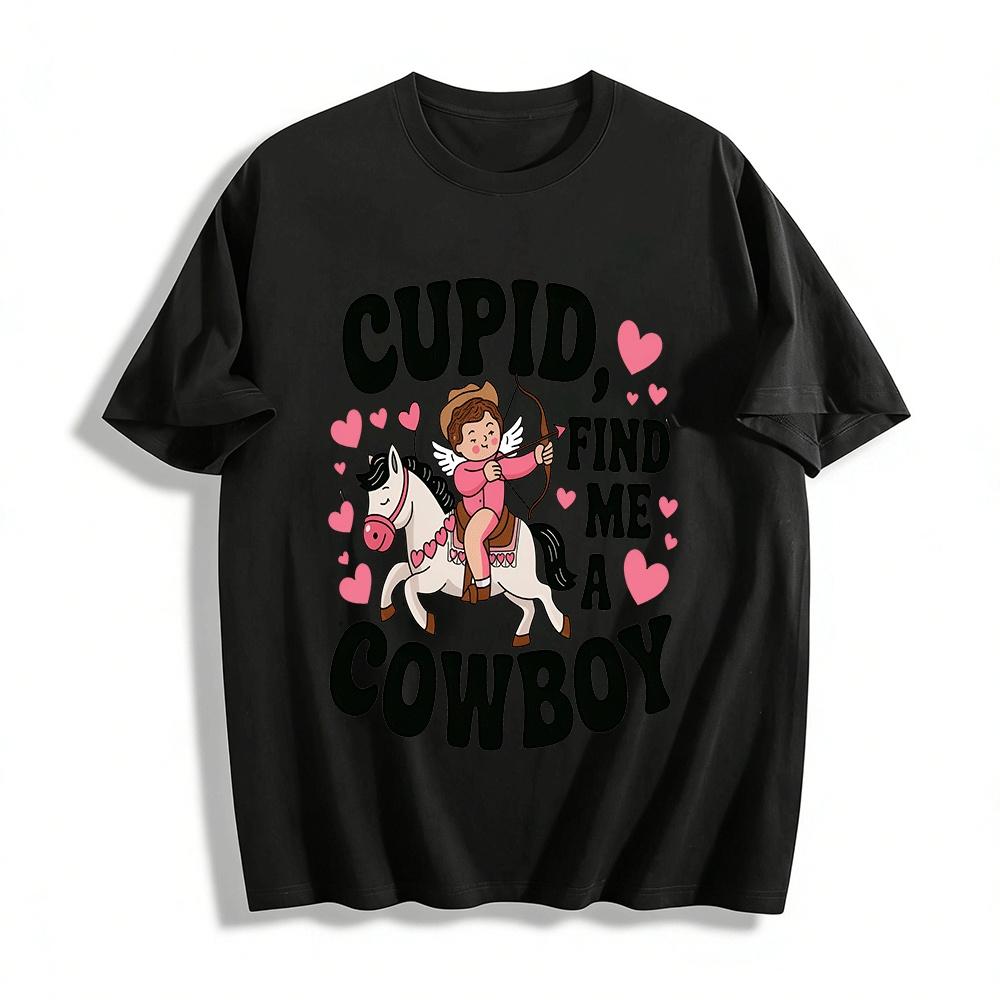 Cupid Find Me A Cowboy Pure cotton T-shirt XXS
