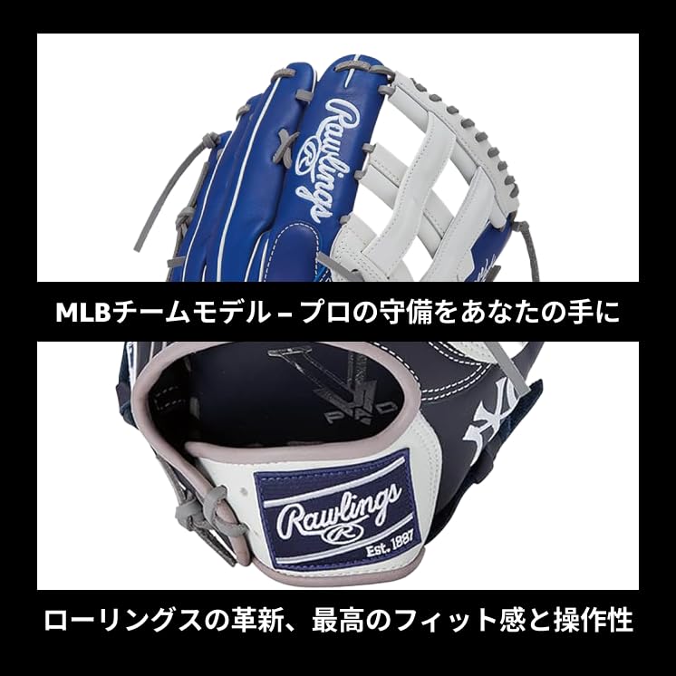 Rawlings HYPER TECH MLB TEAM GR5HTMY719 12.75" rubber-ball baseball Outfielder's Glove Yankees (Right-Hand Throw)