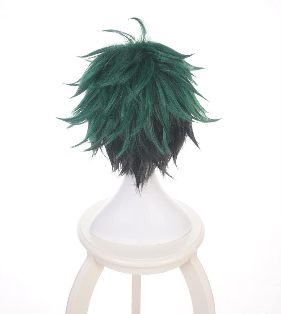 Eileen My Hero Academia Izuku Midoriya Wig, Heat-Resistant, Disguise Wig, Anime Wig, School Festival Wig, Includes Net