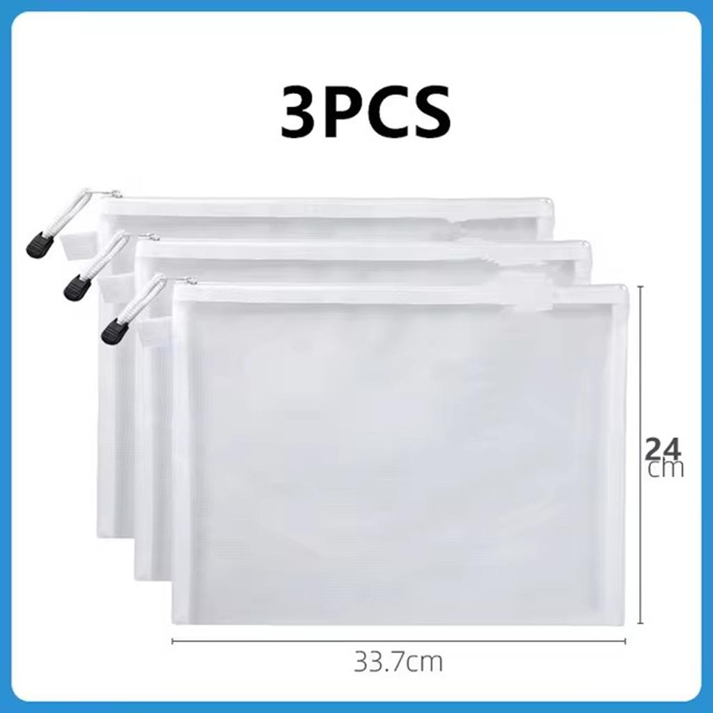 1-3PCS/Set Storage Bag Mesh ZipperToy Building Block Puzzle Sub-package Children Particle Zipper Transparent Finishing Storage