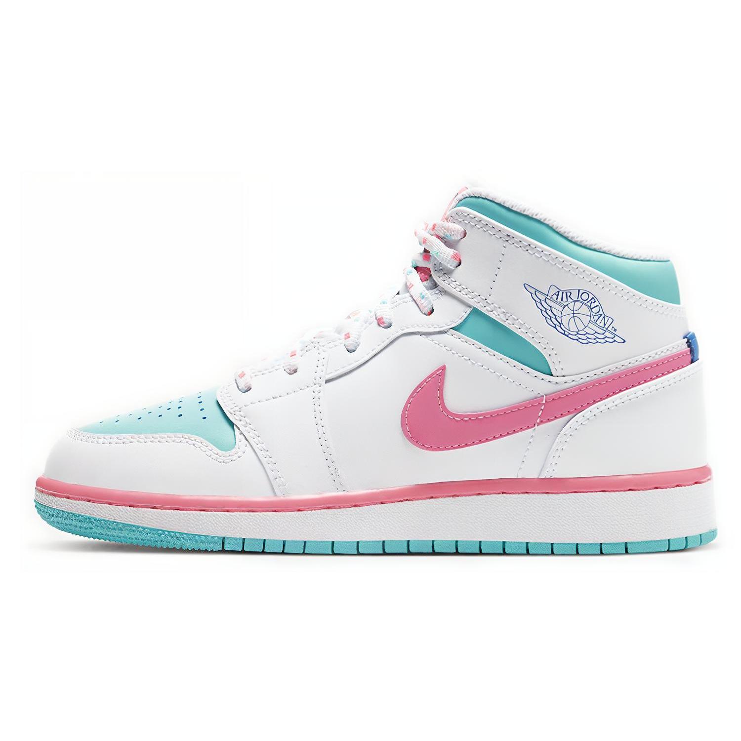 Jordan 1 Mid GS Digital Pink 555112-102 38.5