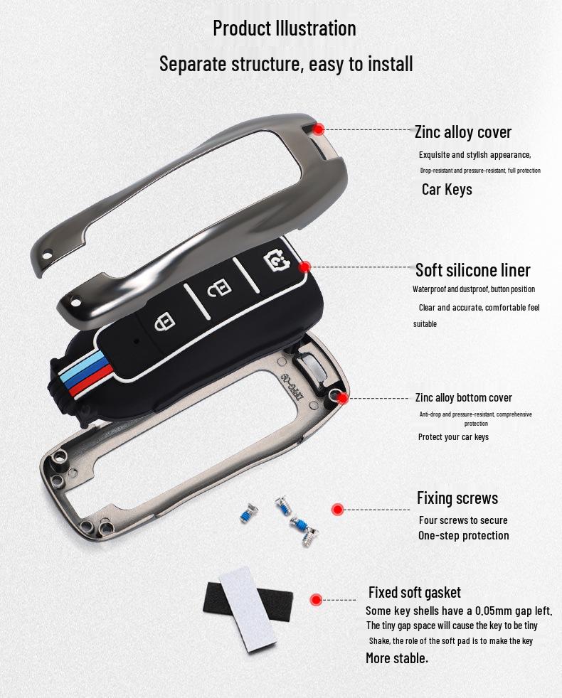 Silicone Key Cover for Dongfeng Fengguang 580PRO, Ix5, Ix7
