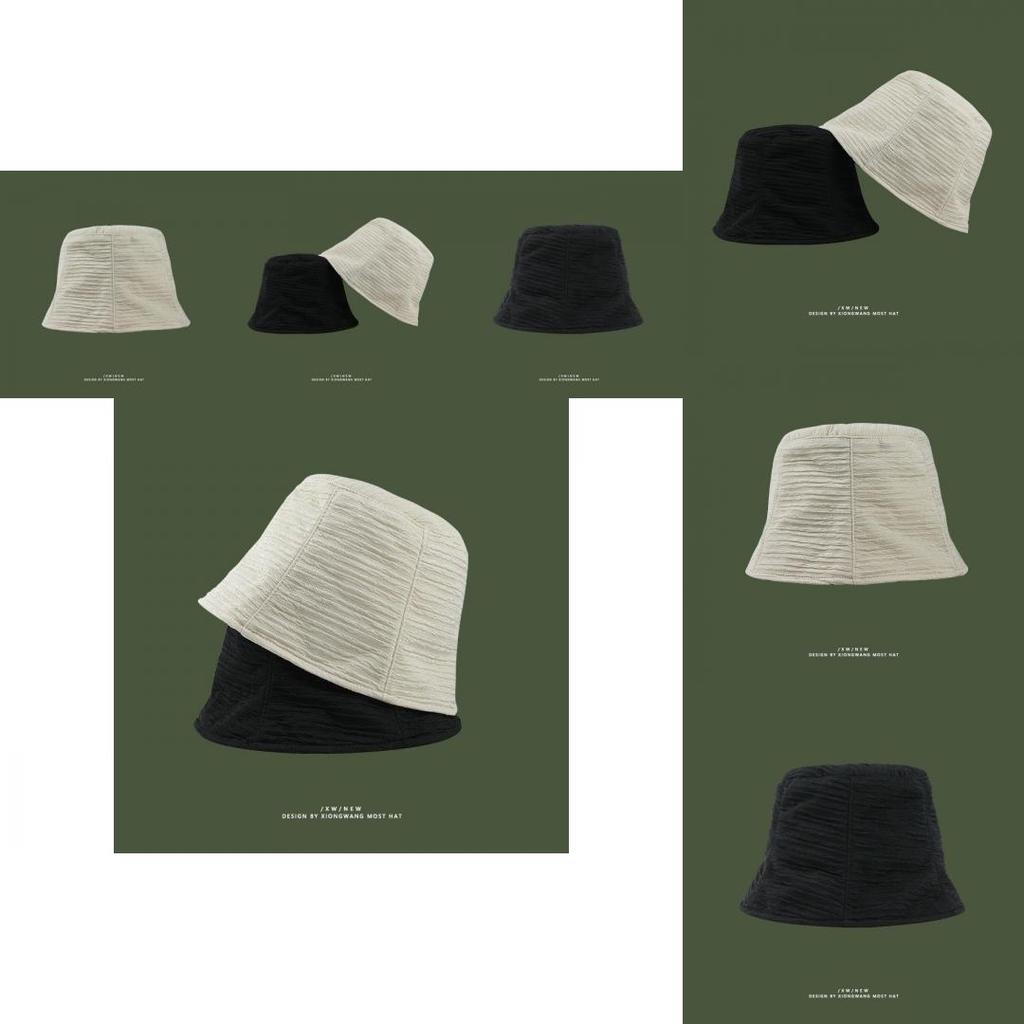 Stylish Designer Chiffon Bucket Hat For Women Breathable Sun Protection Summer Hat