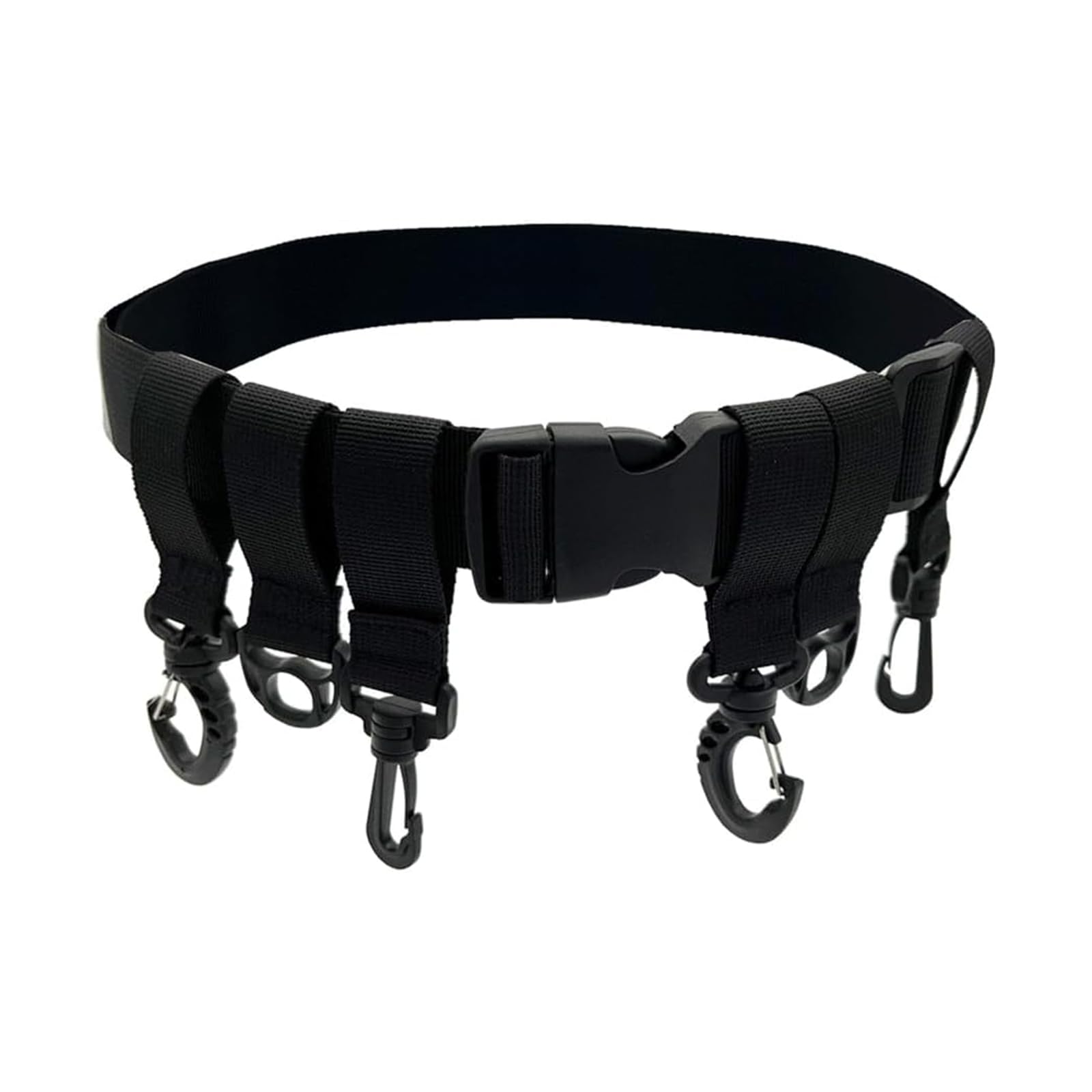 

[nalaina] Fishing Belt, Fishing Belt, Wading Belt, 6 Hooks, Storage чёрный