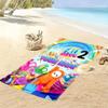 Custom Fall Guys Print Beach Towel, Large Soft Quick Dry Towel for Beach Camping Swimming
