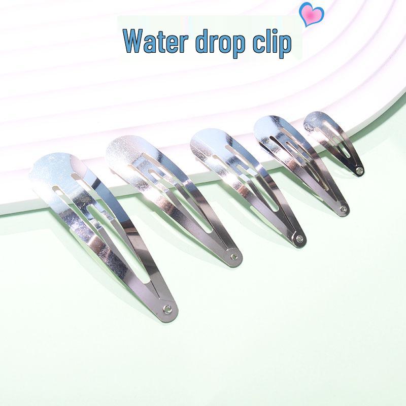 Gold and Black Water Drop Bow Hair Clips – 6/7/9cm DIY Accessories 3.1cm