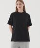 PIANER Basic Slit Short Sleeve T-Shirt (Black)