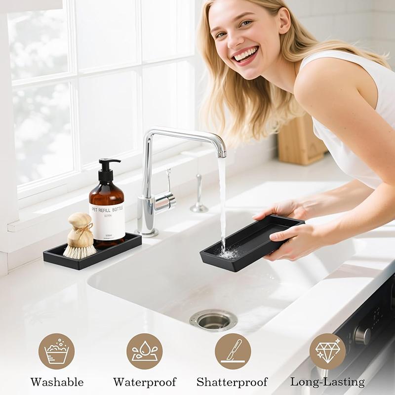 Silicone Aromatherapy Tray Bathroom Vanity Storage Marble Storage Silicone Ornament