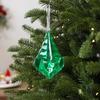 Transparent Gemstone Christmas Pendants Shining Christmas Tree Ornaments  Holiday Party Supplies