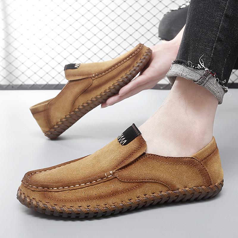 Spring Handmade Men Shoes Casual Comfortable Men Slip On Loafers Men Walking Flats Hot Sale Moccasins Tooling Shoes Sneakers