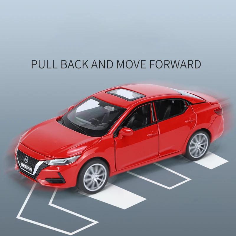 Modellino Auto Giocattolo in Lega pressofusa Nissan SYLPHY 1/32 Giocattolo con Suoni e Luci Collezionabili Regalo di Compleanno