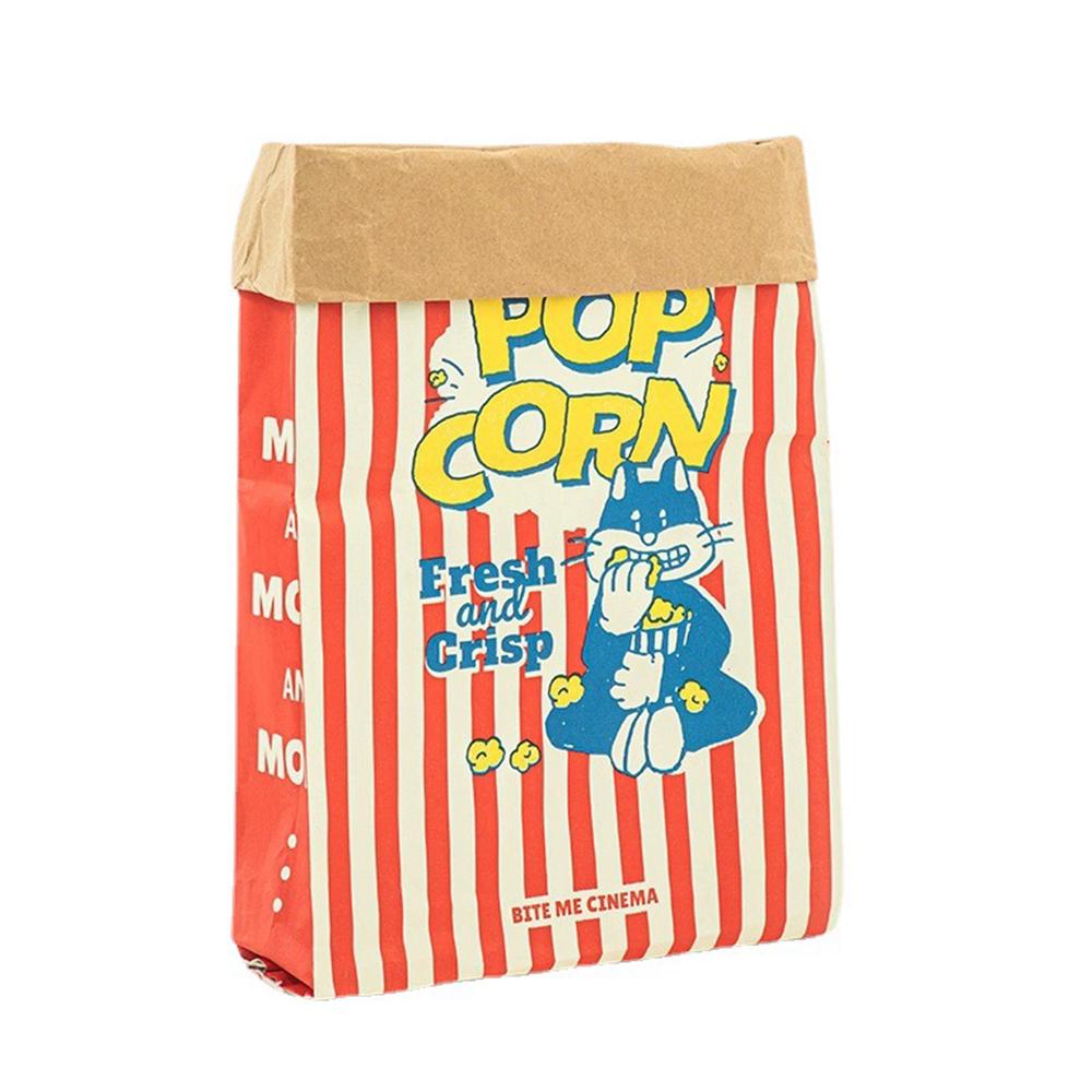 

1 шт. Креативная картонная коробка для попкорна «Свежая и хрустящая», бумажный пакет, игрушка для кошек и собак - прочный картон, игрушка-головоломка для снятия стресса