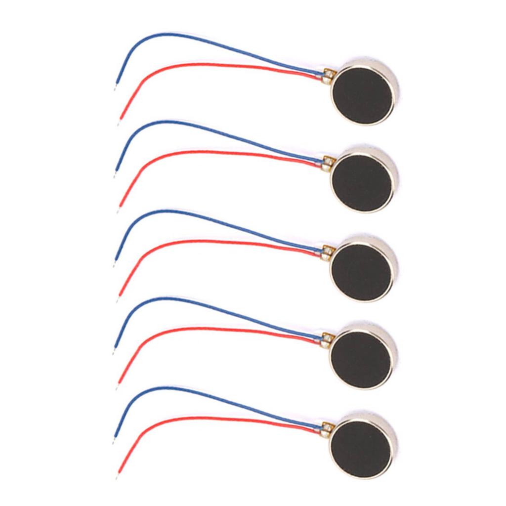 5pcs DC 3V 80mA Pager and Cell Phone Coin Flat Vibrating Micro Motor 10x2mm 11000RPM 1020(27mm)
