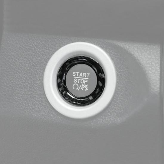 For Ram 3500/2500/1500 2011-2024 Carbon Engine Start Stop Button Cover Ring Trim