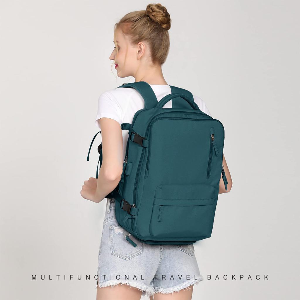 Unisex Large-Capacity Waterproof Backpack,Laptop Bag with USB Charging, Shoe Compartment, Wet & Dry Separation, Anti-Theft & Lightweight