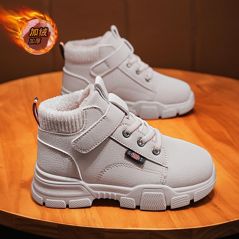 2025 winter new non-slip snow boots, velvet warm men's and women's cotton shoes, Velcro cotton casual shoes